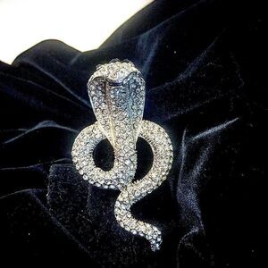 King Cobra Oversized Rhinestone Ring